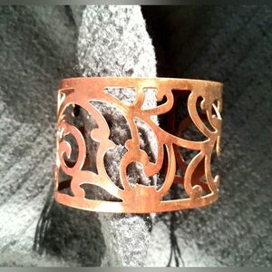 2/$20! Ornate cuff bracelet, rose gold